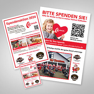 Plakate und Flyer für Chinderlache e.V.
